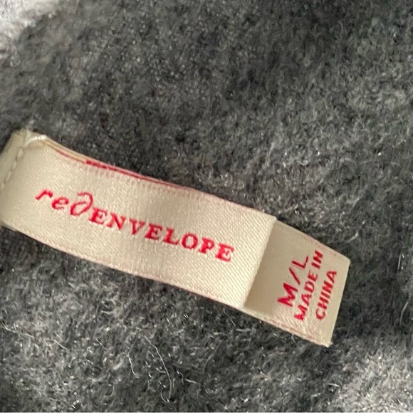 Red Envelope Dark Gray Cashmere Poncho Sweater - 47129 - Picture 15 of 16